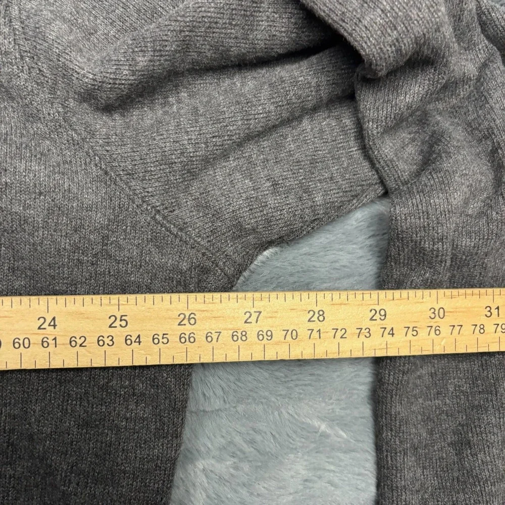 Lands End Mens Ribbed Quarter Zip Pullover Dark Charcoal XXL 2XL New With Tags